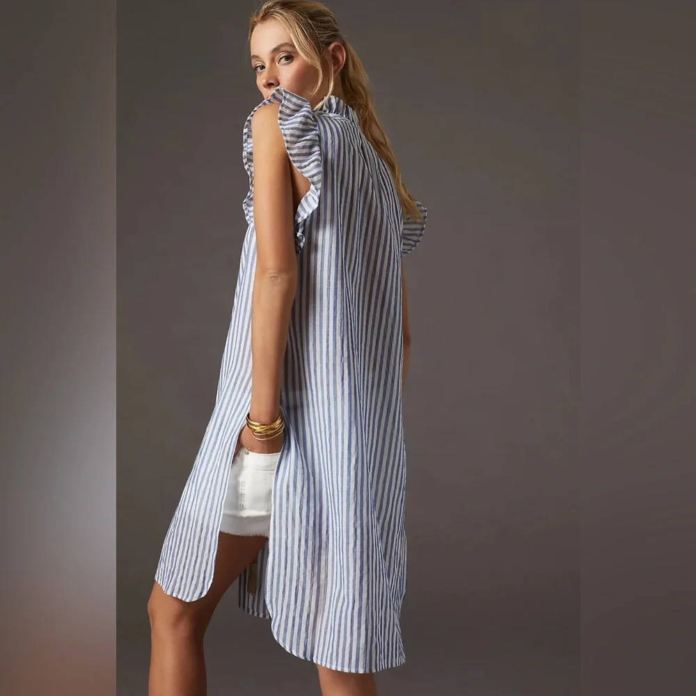 Mauve by Anthropologie Striped Long Tunic - Picture 2 of 8
